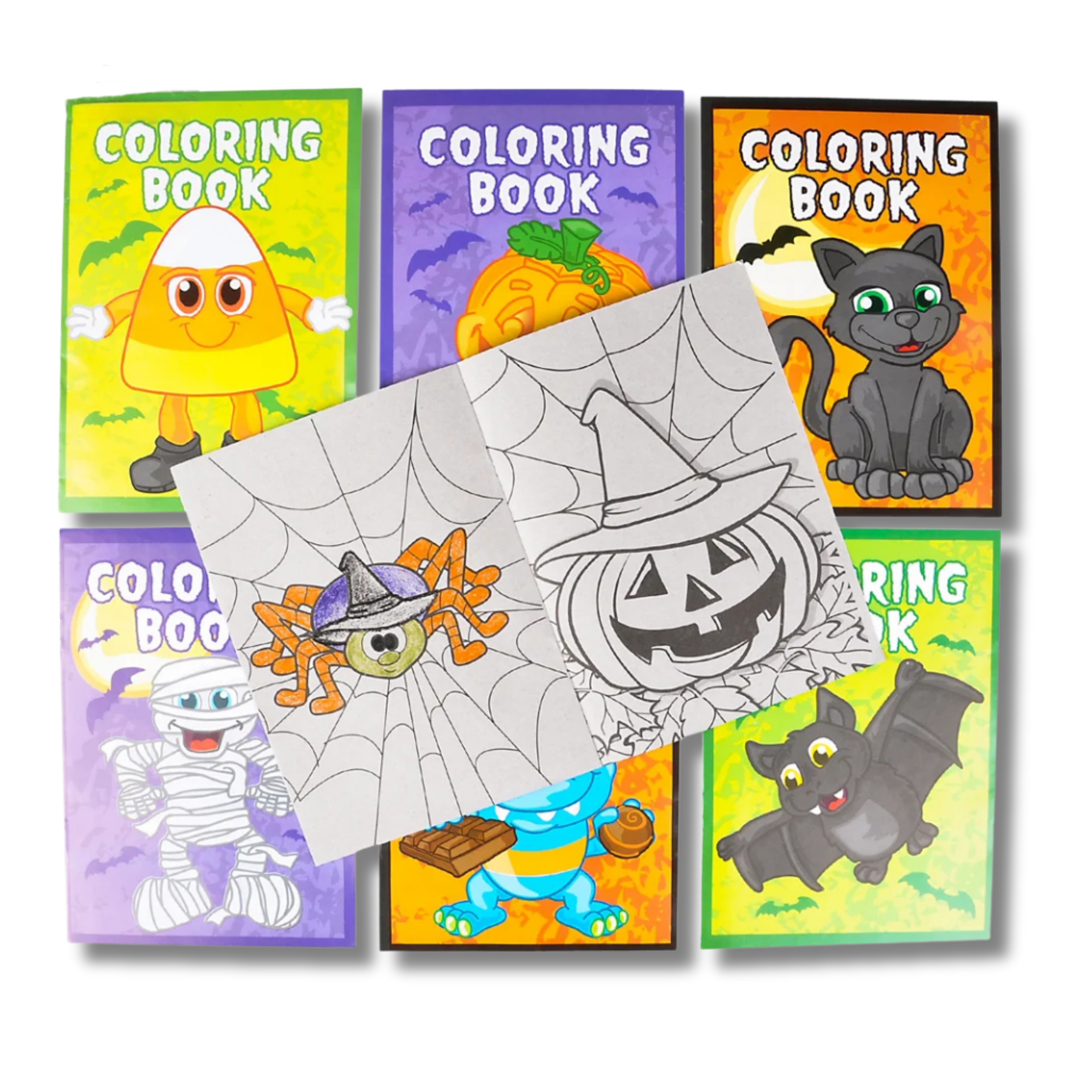 Halloween Themed Coloring Book For Kids - Assorted