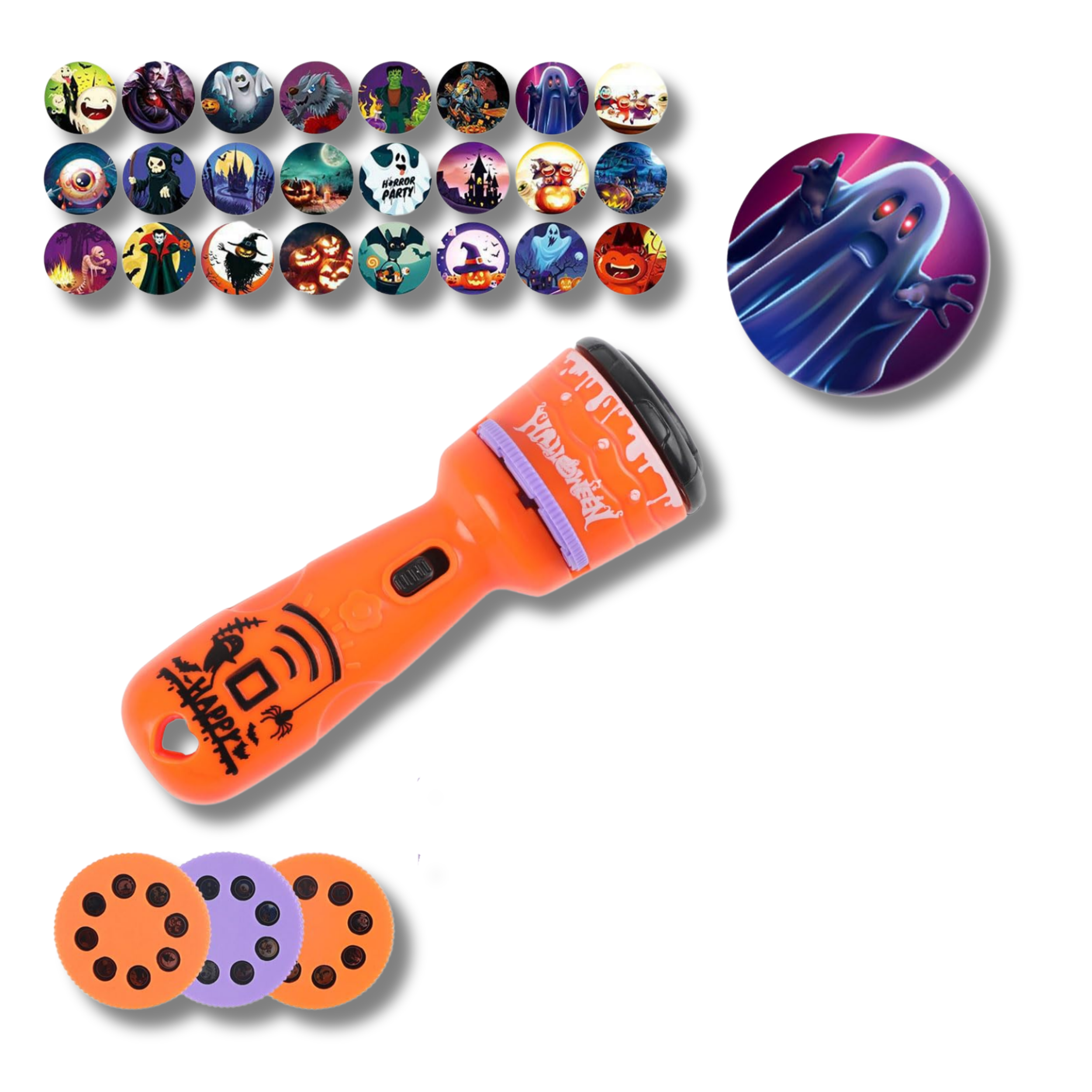 Halloween Projector Educational Night Light Kids Toy