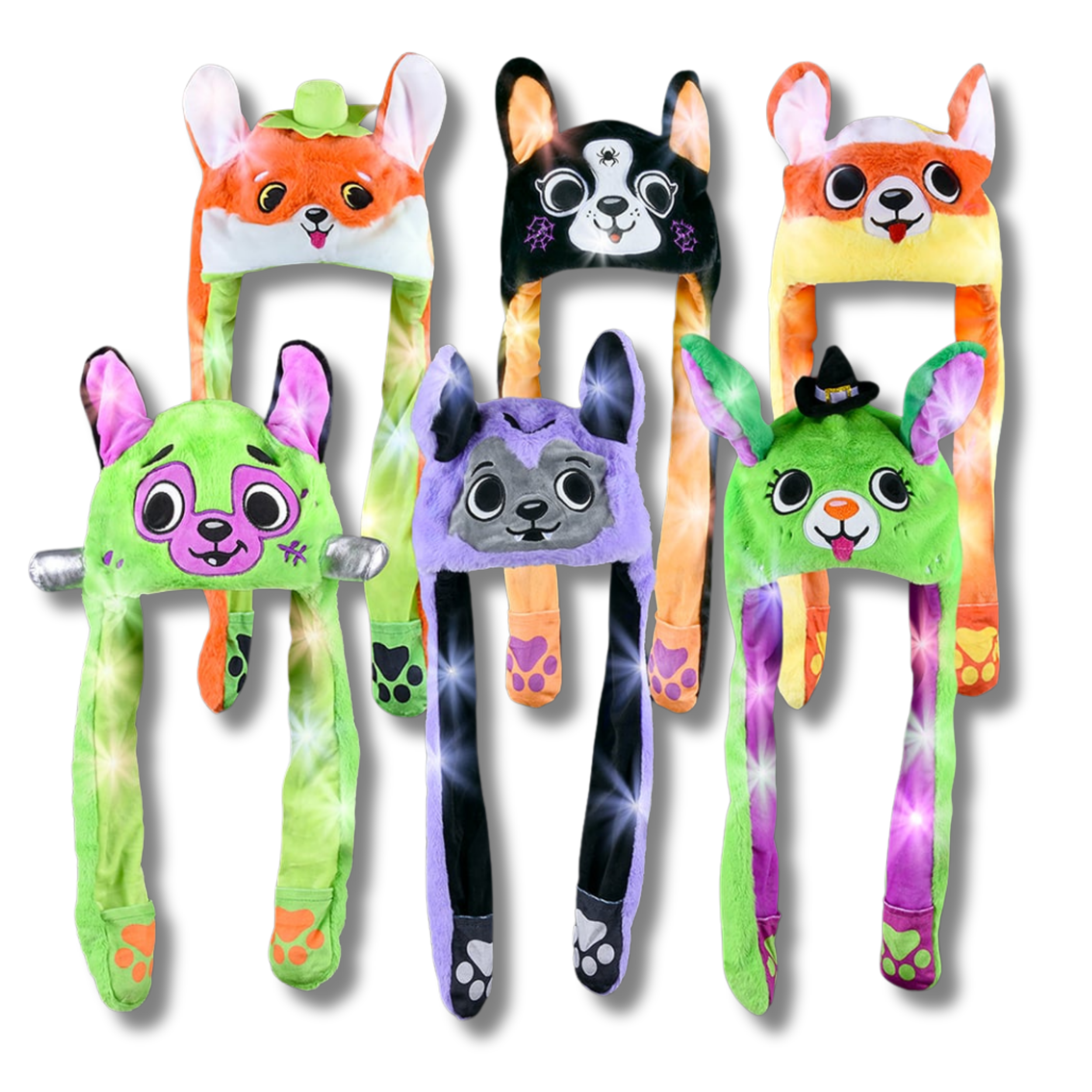 Halloween Themed Popping Ear Light Up Hat For Kids - Assorted